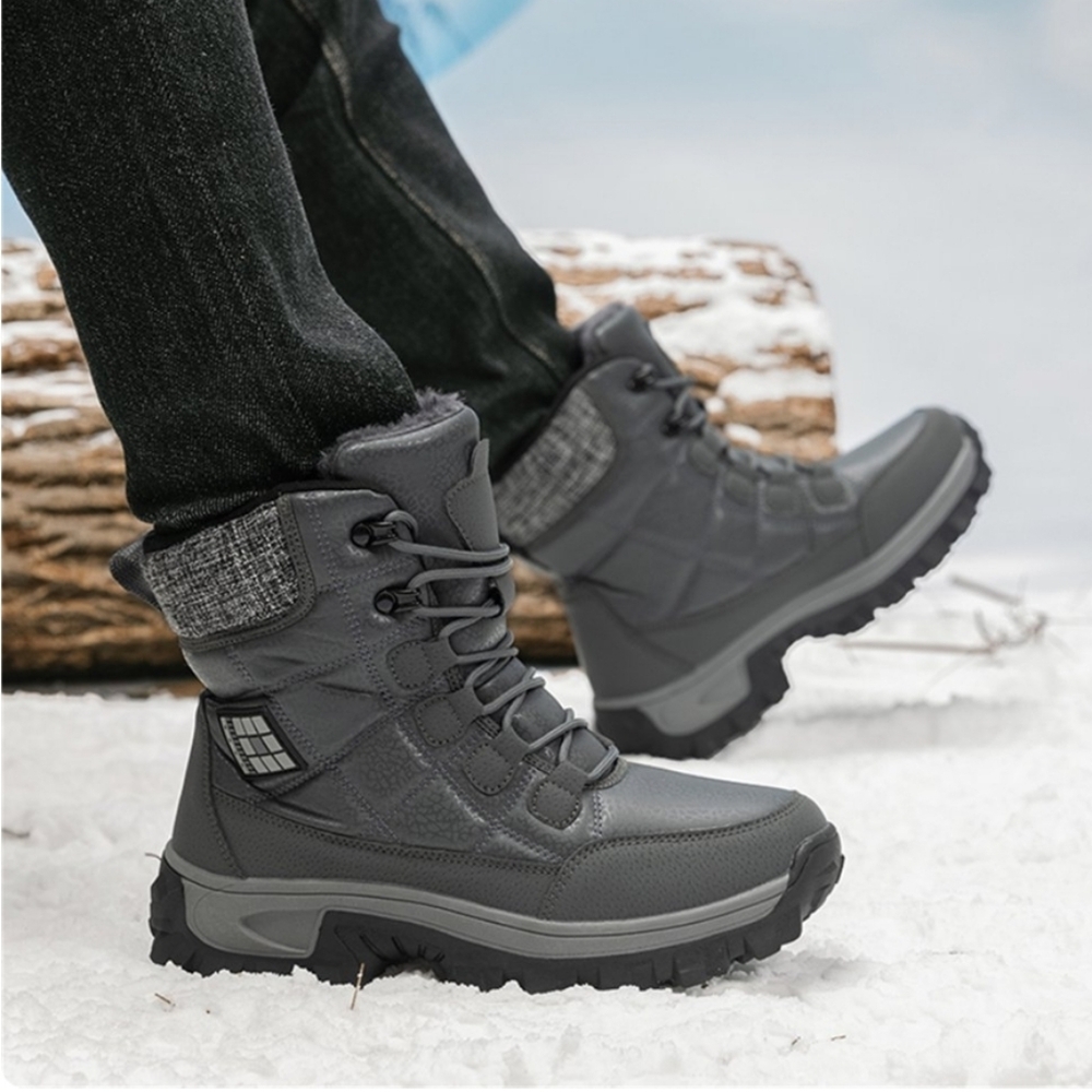 Men's Gray Winter Boots